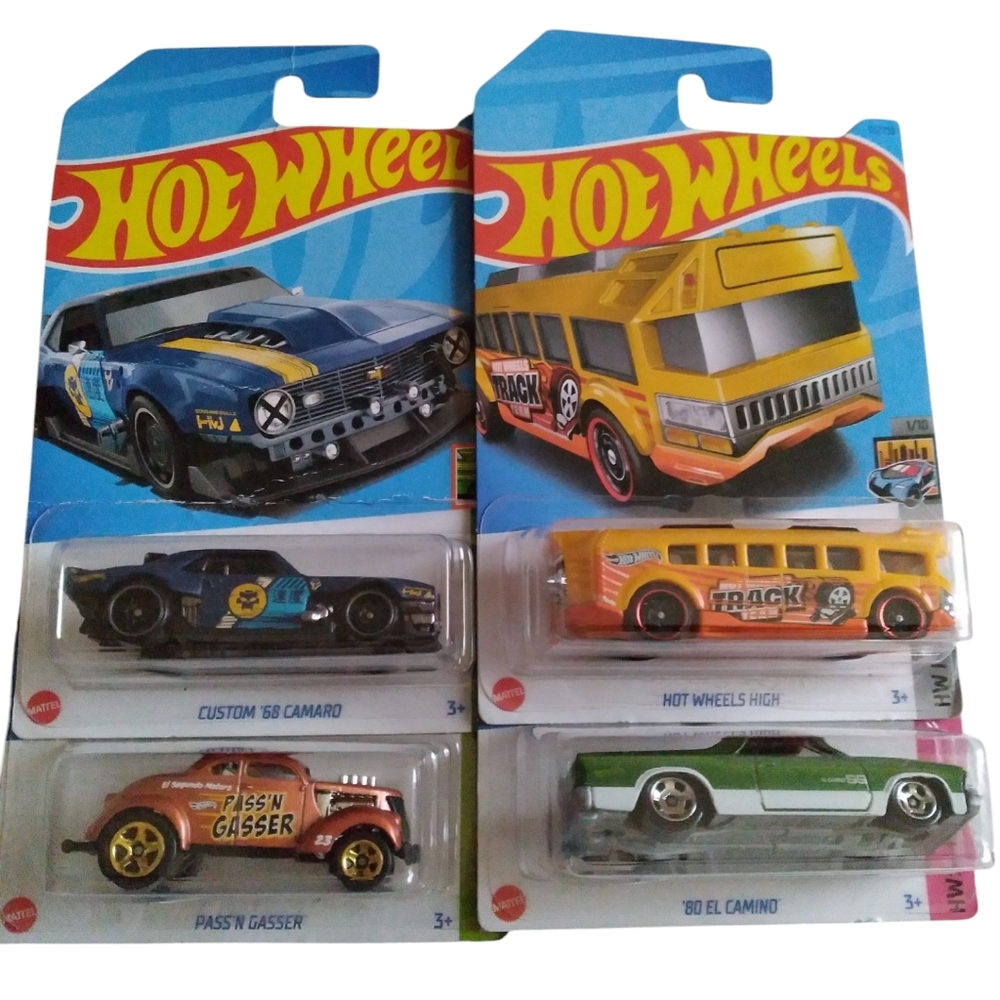 Set Of 4 Hot Wheels Cars